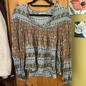 Kimchi Blue Boho Peasant Top